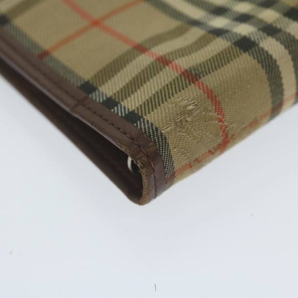 BURBERRY Nova Check Agenda Day Planner Cover Nylon Canvas Beige Auth hk1000 - Picture 16 of 16